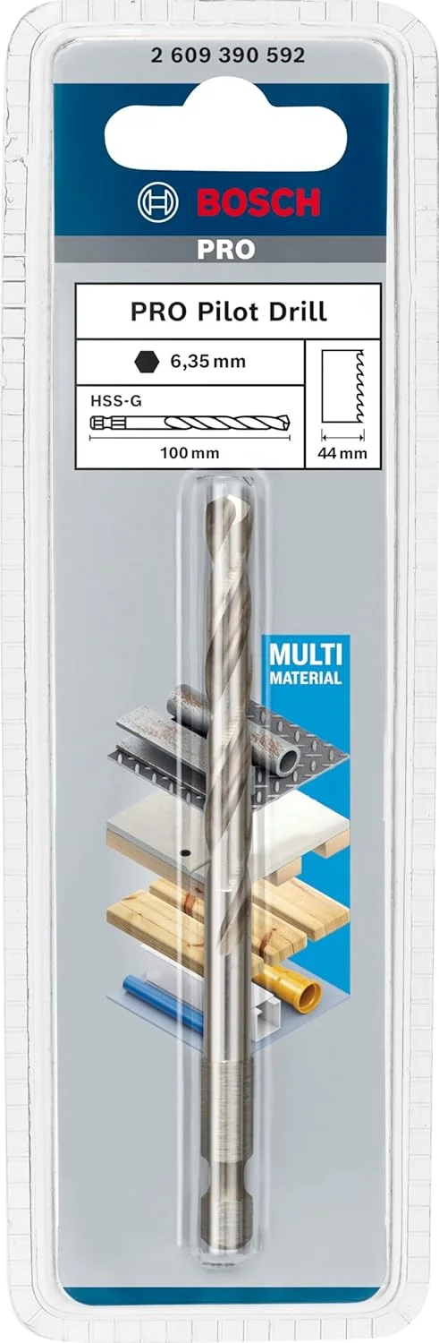 مته راهنما Bosch 1x PRO Q-Lock Arbor برای سیستم تعویض سریع اره گردبر (برای چوب نرم، دیوار خشک، Ø 6,35 میلی‌متر، لوازم جانبی حرفه‌ای دریل/پیچ گوشتی ضربه‌ای)