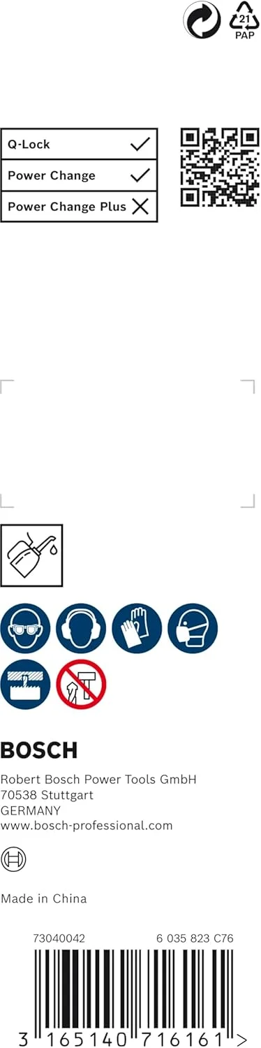 مته راهنما Bosch 1x PRO Q-Lock Arbor برای سیستم تعویض سریع اره گردبر (برای چوب نرم، دیوار خشک، Ø 6,35 میلی‌متر، لوازم جانبی حرفه‌ای دریل/پیچ گوشتی ضربه‌ای)