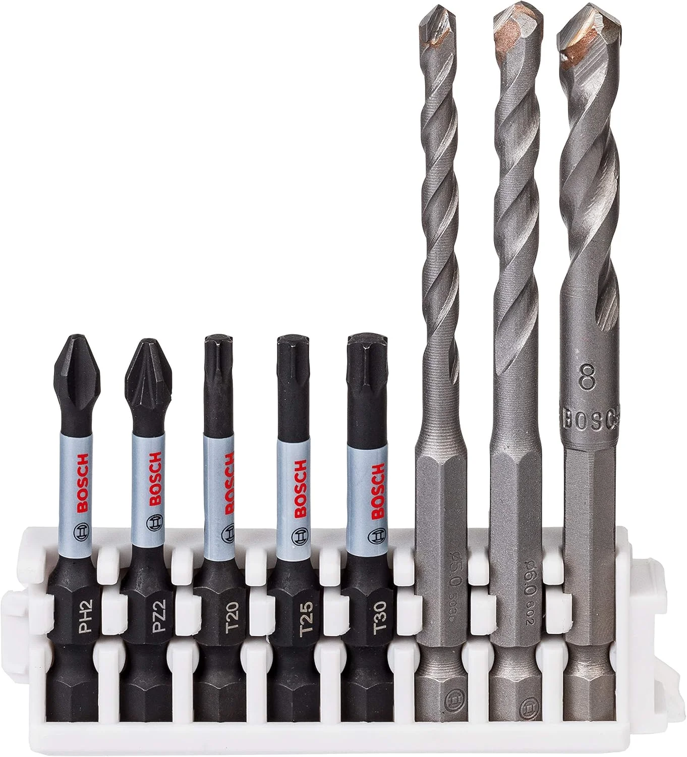 مجموعه 8 عددی سری پیچ گوشتی ایمپکت کنترل و مته سرامیک بوش پروفشنال (Pick and Click، لوازم جانبی درایور ضربه ای و دریل پیچ گوشتی شارژی)