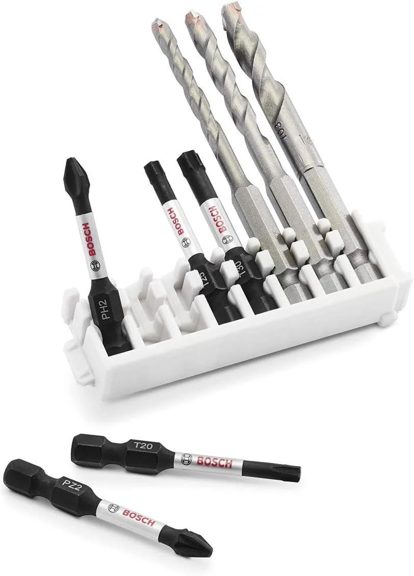 مجموعه 8 عددی سری پیچ گوشتی ایمپکت کنترل و مته سرامیک بوش پروفشنال (Pick and Click، لوازم جانبی درایور ضربه ای و دریل پیچ گوشتی شارژی) مجموعه 8 عددی سری پیچ گوشتی ایمپکت کنترل و مته سرامیک بوش پروفشنال (Pick and Click، لوازم جانبی درایور ضربه ای و دریل پیچ گوشتی شارژی)