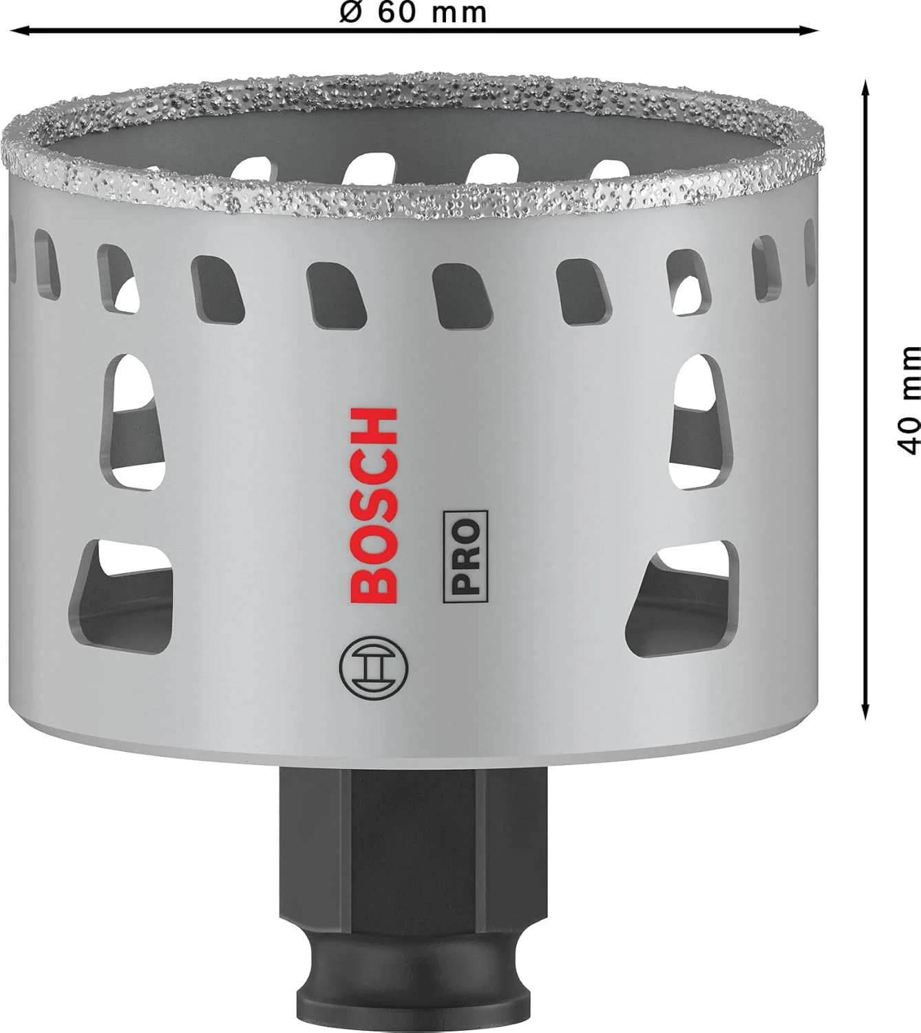 مته گردبر الماسه سرامیک بُش مدل Power Change Plus، مناسب برای سرامیک سخت و نرم، قطر 60 میلی متر، لوازم جانبی حرفه ای دریل/پیچ گوشتی مته گردبر الماسه سرامیک بُش مدل Power Change Plus، مناسب برای سرامیک سخت و نرم، قطر 60 میلی متر، لوازم جانبی حرفه ای دریل/پیچ گوشتی