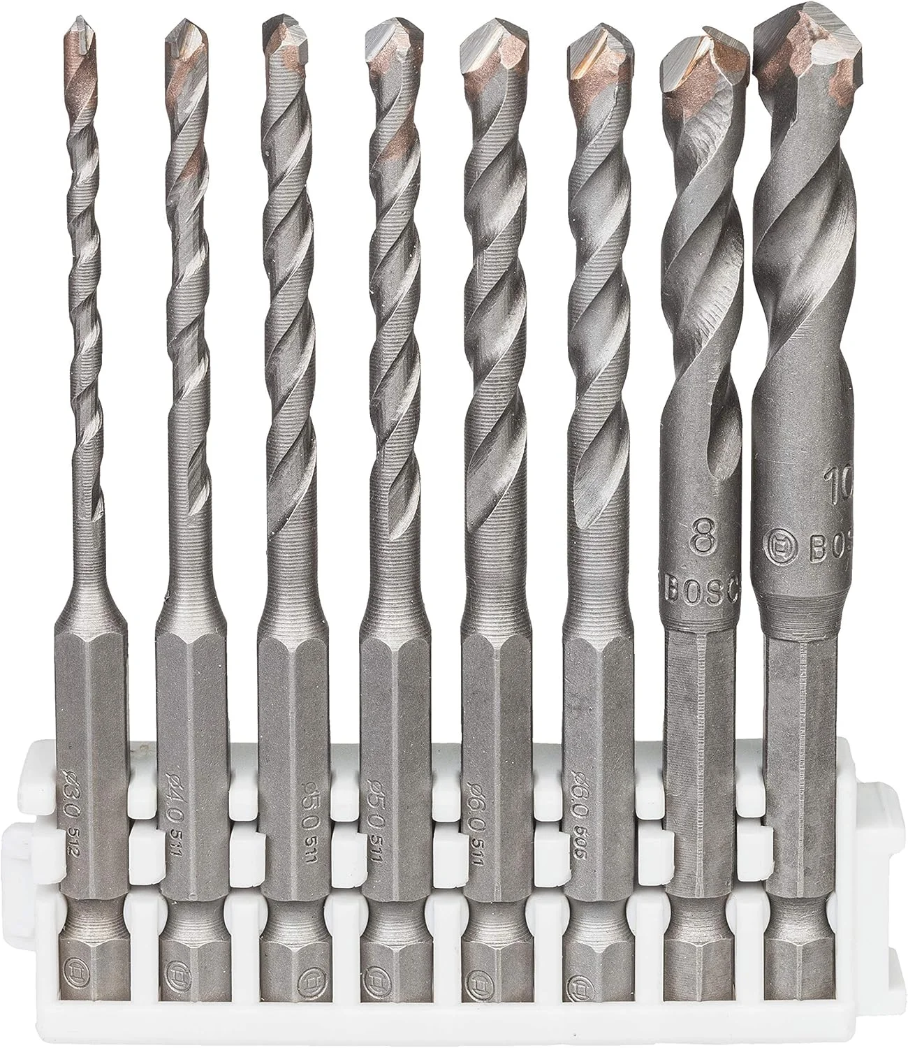 مجموعه مته سرامیک 8 عددی بوش پروفشنال 2608577142 (کاشی، چینی و سرامیک، پیک اند کلیک، HEX-9، لوازم جانبی برای درایورهای ضربه ای)