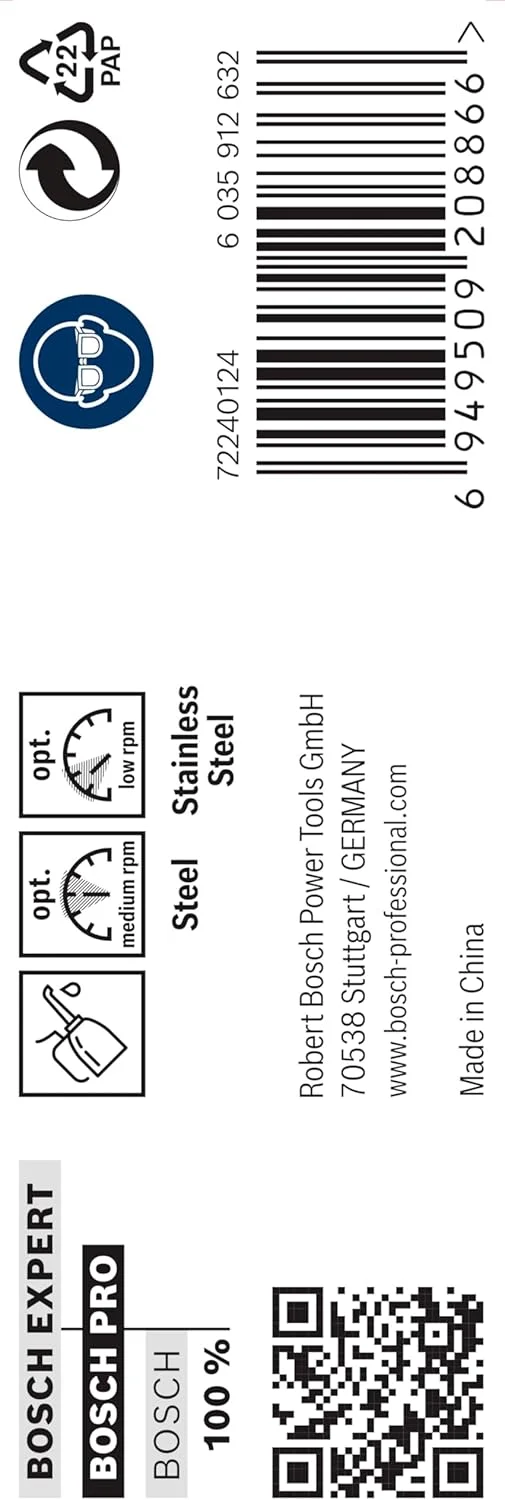مته مارپیچ HSS-Co فولاد ضد زنگ بوش PRO، سایز 9.80 میلی متر (مناسب برای فولاد و استیل، لوازم جانبی دریل/پیچ گوشتی حرفه ای)