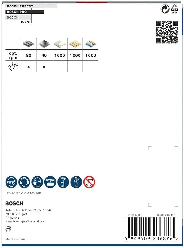 مته گردبر چند منظوره بوش سری PRO (مناسب چوب نرم، دیوار خشک، قطر 105 میلی متر، لوازم جانبی حرفه ای دریل/پیچ گوشتی)