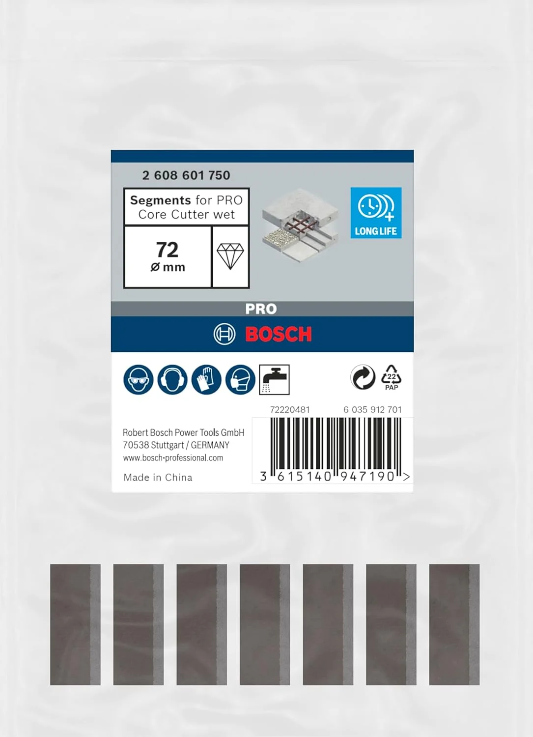 مته های الماسه بتن بر بوش 7 عددی PRO، مناسب برای قطعات 1 1/4 اینچ UNC (برای بتن و بتن مسلح، قطر میلی متر، لوازم جانبی حرفه ای مته های الماسه)