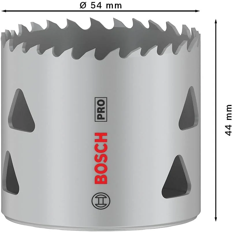 Bosch 1 عدد اره گردبر چند منظوره PRO (برای چوب نرم، دیوار خشک، قطر 54 میلی متر، لوازم جانبی حرفه ای دریل/پیچ گوشتی)