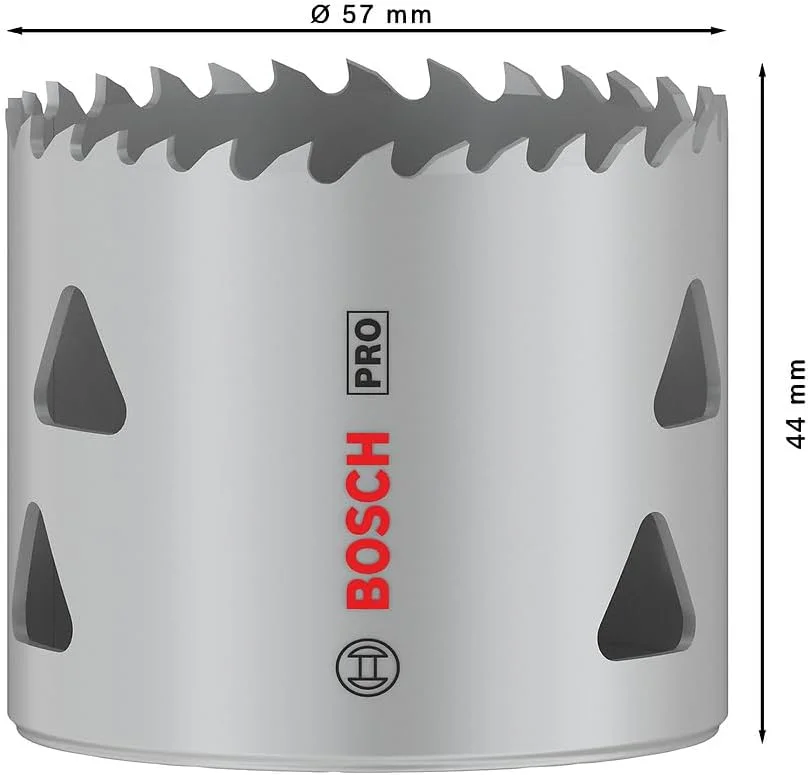 Bosch 1 عدد اره گردبر چند منظوره PRO (برای چوب نرم، دیوار خشک، قطر 57 میلی متر، لوازم جانبی حرفه ای دریل/پیچ گوشتی)