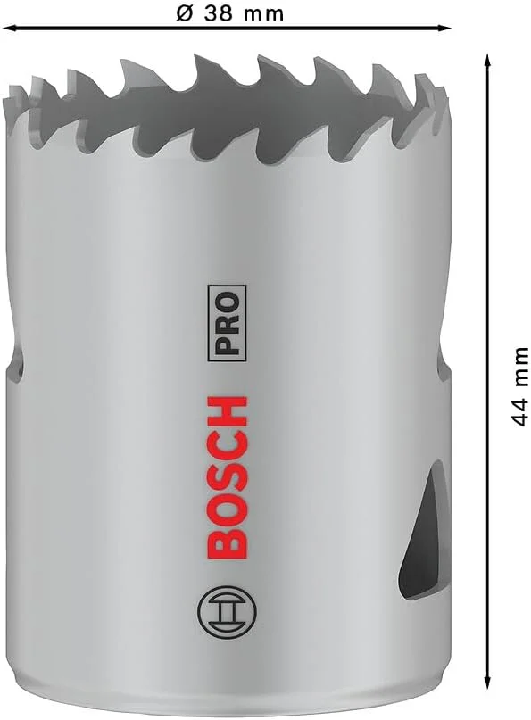 Bosch 1 x PRO اره گردبر چند منظوره (برای چوب نرم، دیوار خشک، قطر 38 میلی متر، لوازم جانبی حرفه ای دریل/پیچ گوشتی)