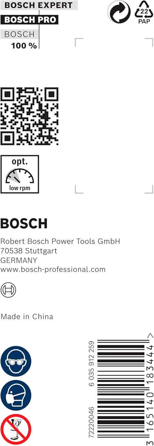 مته چوب بر یک عددی بوش PRO (مناسب چوب نرم و سخت، قطر 25 میلی متر، لوازم جانبی حرفه ای دریل/پیچ گوشتی های چرخشی)