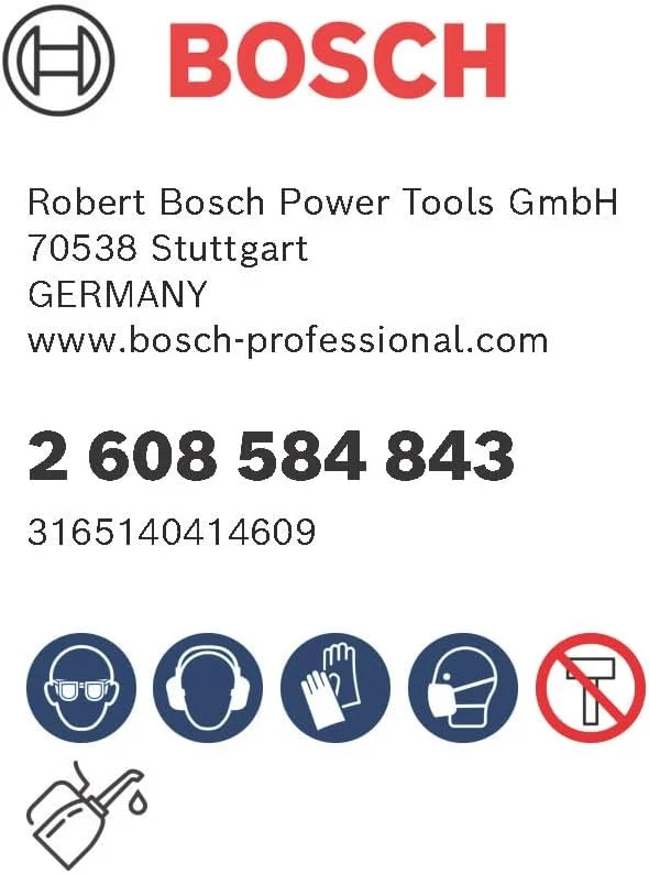 مته راهنما HSS-Co بوش 2608584843 برای گردبر 120 میلی متر