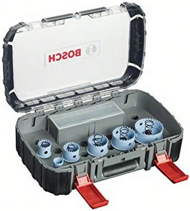 مجموعه اره گردبر ۹ عددی بوش پروفشنال مخصوص ورق فلز (برای برقکاران، Ø 20-64 میلی متر، مته جانبی) مجموعه اره گردبر ۹ عددی بوش پروفشنال مخصوص ورق فلز (برای برقکاران، Ø 20-64 میلی متر، مته جانبی)