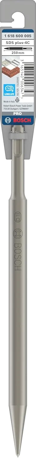 قلم نوک تیز بوش SDS plus-4C، مناسب بتن و آجر، قطر (میلی متر)، ابزار حرفه ای چکش تخریب و دریل چکشی قلم نوک تیز بوش SDS plus-4C، مناسب بتن و آجر، قطر (میلی متر)، ابزار حرفه ای چکش تخریب و دریل چکشی