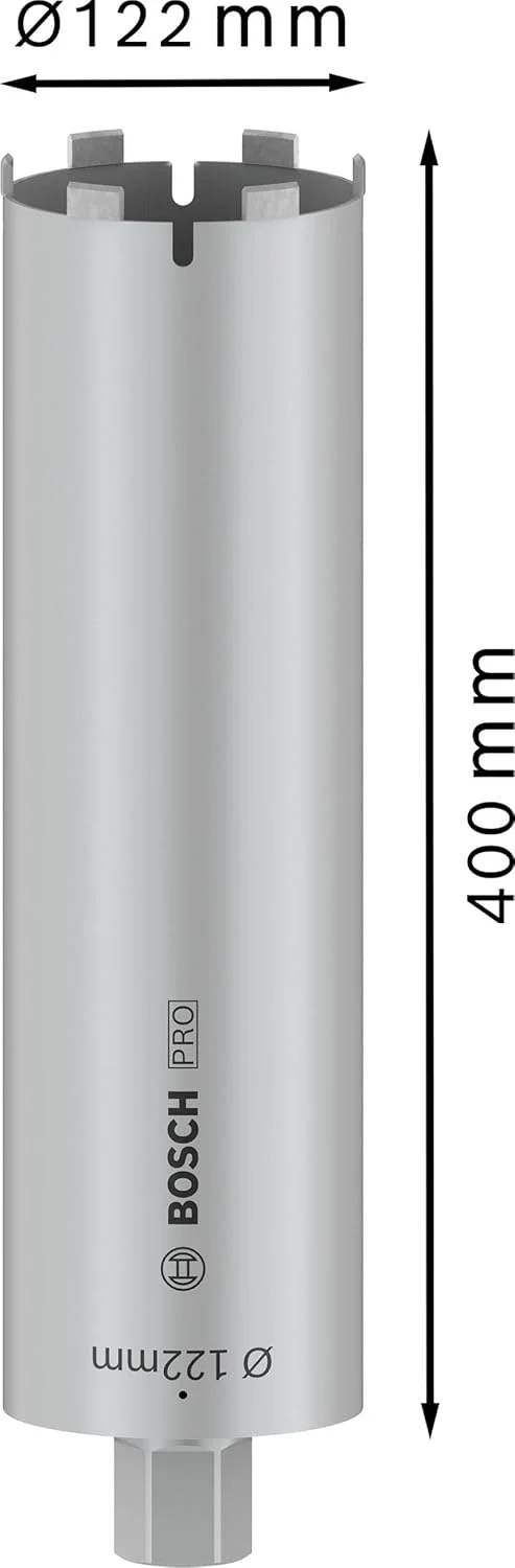 مته الماسه خشک بوش مدل 2608601410، 0 ولت، نقره ای، 122 x 400 میلی متر مته الماسه خشک بوش مدل 2608601410، 0 ولت، نقره ای، 122 x 400 میلی متر