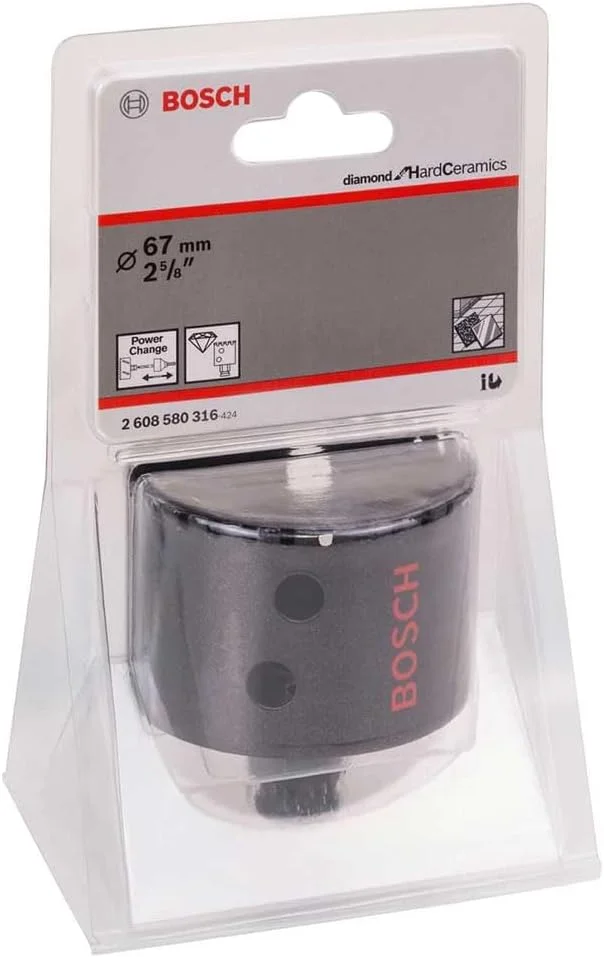 مته گردبر الماسه بوش پروفشنال برای سرامیک سخت (مناسب برای کاشی های بسیار سخت، قطر 67 میلی متر، لوازم جانبی برای دریل) مته گردبر الماسه بوش پروفشنال برای سرامیک سخت (مناسب برای کاشی های بسیار سخت، قطر 67 میلی متر، لوازم جانبی برای دریل)