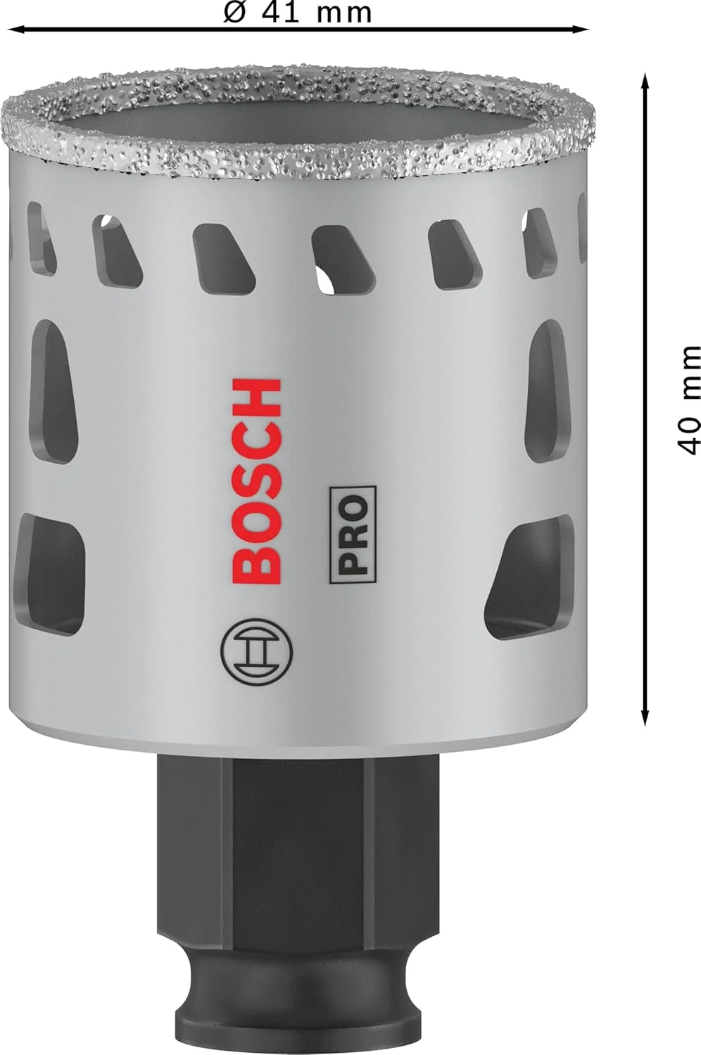 مته گردبر الماسه سرامیک بُش مدل Power Change Plus (مناسب برای سرامیک سخت و نرم، قطر 41 میلی متر، لوازم جانبی حرفه ای دریل/پیچ گوشتی) مته گردبر الماسه سرامیک بُش مدل Power Change Plus (مناسب برای سرامیک سخت و نرم، قطر 41 میلی متر، لوازم جانبی حرفه ای دریل/پیچ گوشتی)