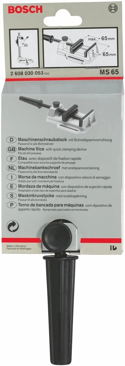 گیره ماشین کاری بوش پروفشنال MS 65 (80x65x65 میلی متر، لوازم جانبی برای چکش های چرخشی و دریل ها) گیره ماشین کاری بوش پروفشنال MS 65 (80x65x65 میلی متر، لوازم جانبی برای چکش های چرخشی و دریل ها)