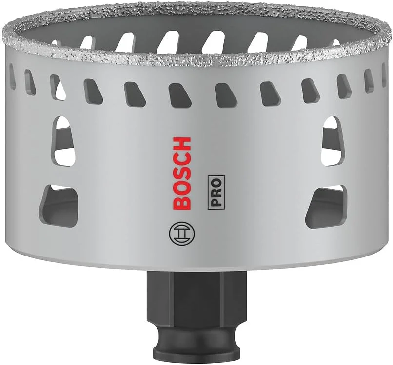 مته گردبر الماسه Bosch سری PRO Tile Power Change Plus (مناسب برای کاشی سخت و نرم، قطر 76 میلی متر، لوازم جانبی حرفه ای دریل/پیچ گوشتی) مته گردبر الماسه Bosch سری PRO Tile Power Change Plus (مناسب برای کاشی سخت و نرم، قطر 76 میلی متر، لوازم جانبی حرفه ای دریل/پیچ گوشتی)