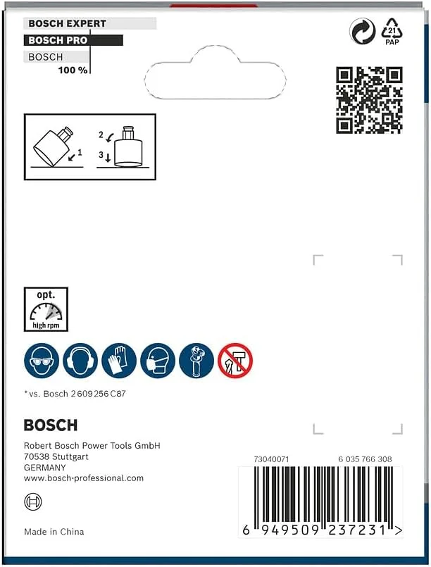 مته گردبر الماسه Bosch سری PRO Tile Power Change Plus (مناسب برای کاشی سخت و نرم، قطر 76 میلی متر، لوازم جانبی حرفه ای دریل/پیچ گوشتی) مته گردبر الماسه Bosch سری PRO Tile Power Change Plus (مناسب برای کاشی سخت و نرم، قطر 76 میلی متر، لوازم جانبی حرفه ای دریل/پیچ گوشتی)