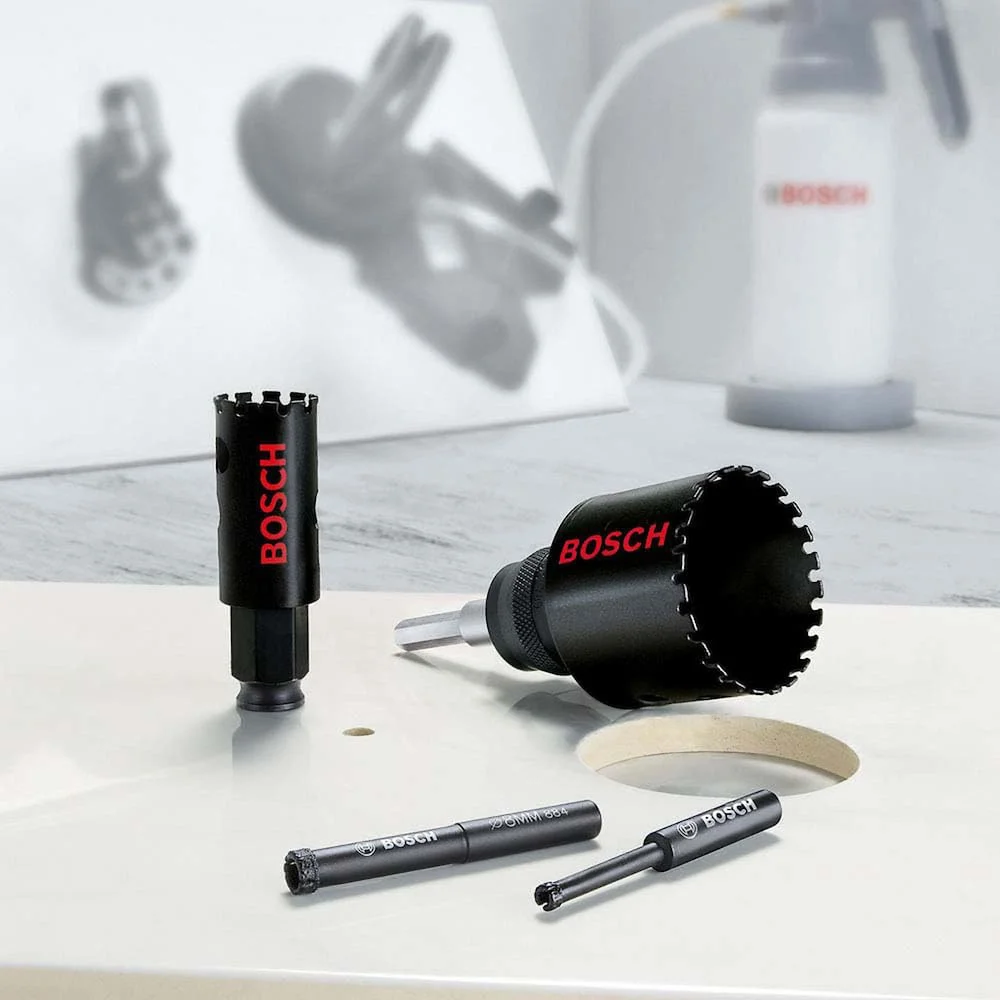 ابزار جانبی بوش پروفشنال 1x الماسه گردبر الماسه برای سرامیک سخت (برای کاشی، سنگ، قطر 25 میلی متر، لوازم جانبی برای دریل های چکشی)
