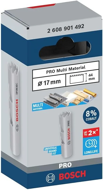 مته گردبر چند منظوره بوش مدل PRO، مناسب چوب نرم، دیوار خشک، قطر 17 میلی متر، لوازم جانبی حرفه ای دریل/پیچ گوشتی مته گردبر چند منظوره بوش مدل PRO، مناسب چوب نرم، دیوار خشک، قطر 17 میلی متر، لوازم جانبی حرفه ای دریل/پیچ گوشتی