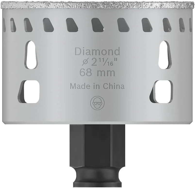 مته گردبر الماسه سرامیک بُش مدل Power Change Plus (مناسب برای سرامیک سخت و نرم، قطر 68 میلیمتر، لوازم جانبی حرفهای دریل/پیچ گوشتی) مته گردبر الماسه سرامیک بُش مدل Power Change Plus (مناسب برای سرامیک سخت و نرم، قطر 68 میلیمتر، لوازم جانبی حرفهای دریل/پیچ گوشتی)