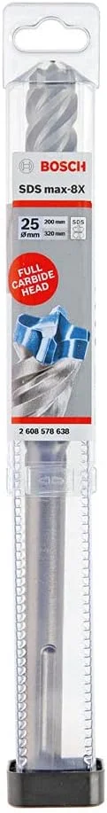مته چکش SDS Max-8X بوش پروفشنال 2608578638 برای دریل های چکشی قطر 25 میلی متر طول کارکرد 200 میلی متر مته چکش SDS Max-8X بوش پروفشنال 2608578638 برای دریل های چکشی قطر 25 میلی متر طول کارکرد 200 میلی متر