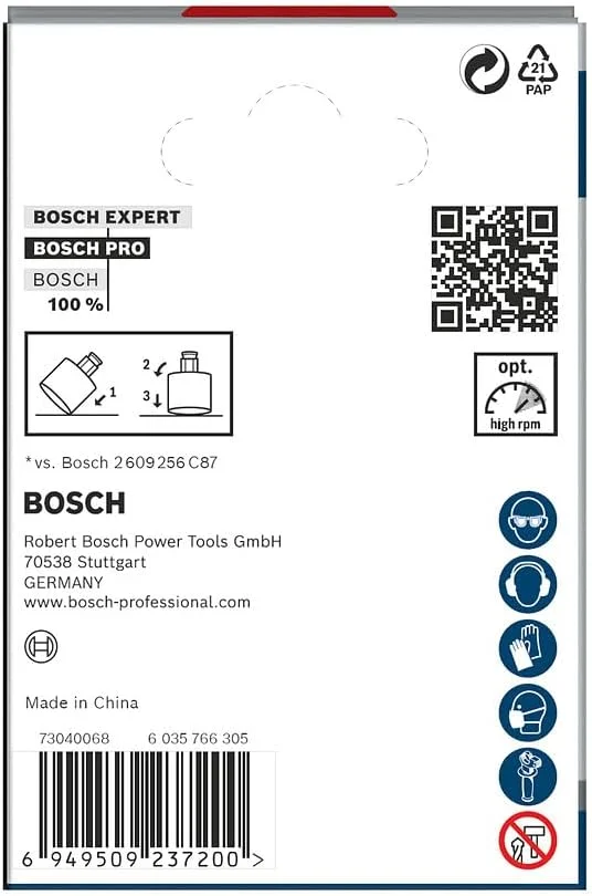 مته گردبر الماسه سرامیک بُش مدل Power Change Plus، مناسب برای سرامیک سخت و نرم، قطر 67 میلیمتر، لوازم جانبی حرفه ای دریل/پیچ گوشتی مته گردبر الماسه سرامیک بُش مدل Power Change Plus، مناسب برای سرامیک سخت و نرم، قطر 67 میلیمتر، لوازم جانبی حرفه ای دریل/پیچ گوشتی