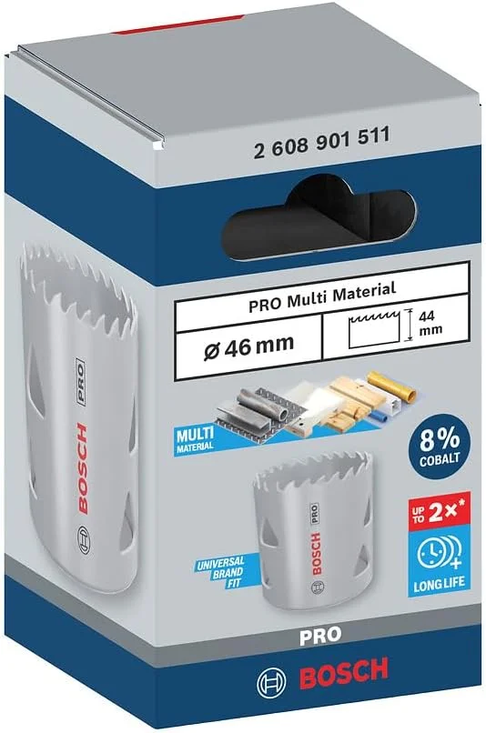 اره گردبر چند منظوره بوش مدل PRO، مناسب چوب نرم، دیوار خشک، قطر 46 میلی متر، لوازم جانبی حرفه ای دریل/پیچ گوشتی اره گردبر چند منظوره بوش مدل PRO، مناسب چوب نرم، دیوار خشک، قطر 46 میلی متر، لوازم جانبی حرفه ای دریل/پیچ گوشتی