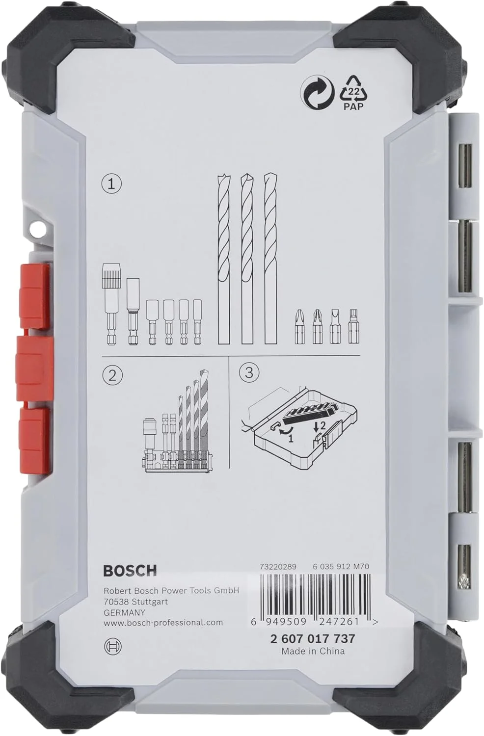 جعبه خالی برای نگهداری ابزار بوش مدل Pick and Click (197 x 110.5 میلی متر، مناسب برای لوازم جانبی دریل و پیچ گوشتی) جعبه خالی برای نگهداری ابزار بوش مدل Pick and Click (197 x 110.5 میلی متر، مناسب برای لوازم جانبی دریل و پیچ گوشتی)