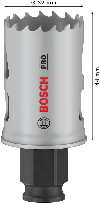 مته گردبر چند منظوره بوش مدل PRO Multi Material Power Change Plus (مناسب چوب نرم، دیوار خشک، قطر 32 میلی متر، لوازم جانبی حرفه ای دریل/پیچ گوشتی)