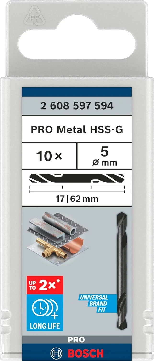 مته های دو سر بوش پروفشنال 2608597594، سایز 5، خاکستری مته های دو سر بوش پروفشنال 2608597594، سایز 5، خاکستری