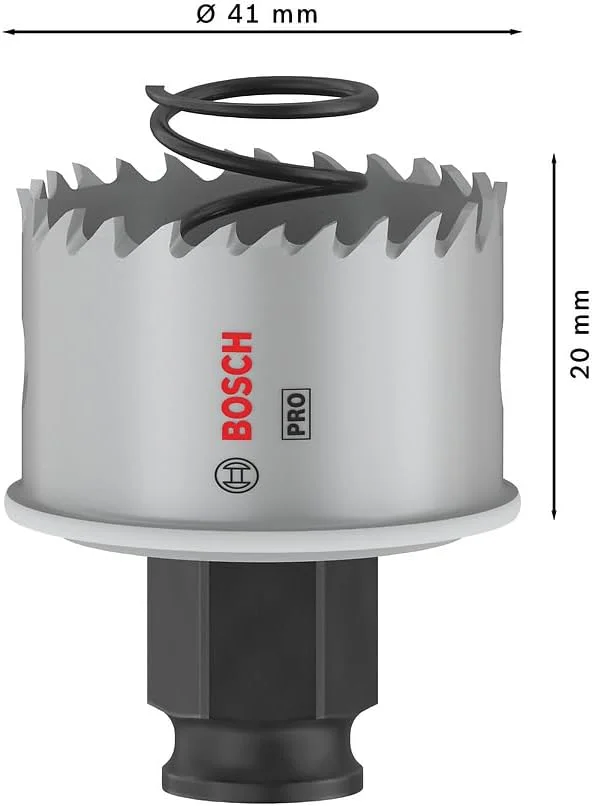 مته گردبر Power Change Plus بوش برای ورق فلز (مناسب ورق استیل، ورق فولادی، قطر 41 میلی متر، لوازم جانبی حرفه ای دریل/پیچ گوشتی) مته گردبر Power Change Plus بوش برای ورق فلز (مناسب ورق استیل، ورق فولادی، قطر 41 میلی متر، لوازم جانبی حرفه ای دریل/پیچ گوشتی)