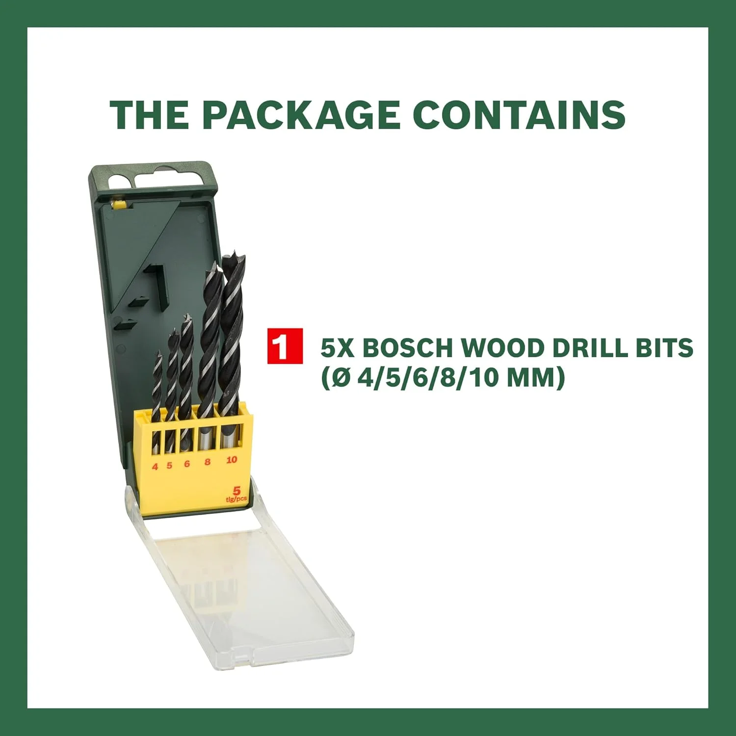 مجموعه 5 عددی مته چوب بوش، 2607019440 مجموعه 5 عددی مته چوب بوش، 2607019440