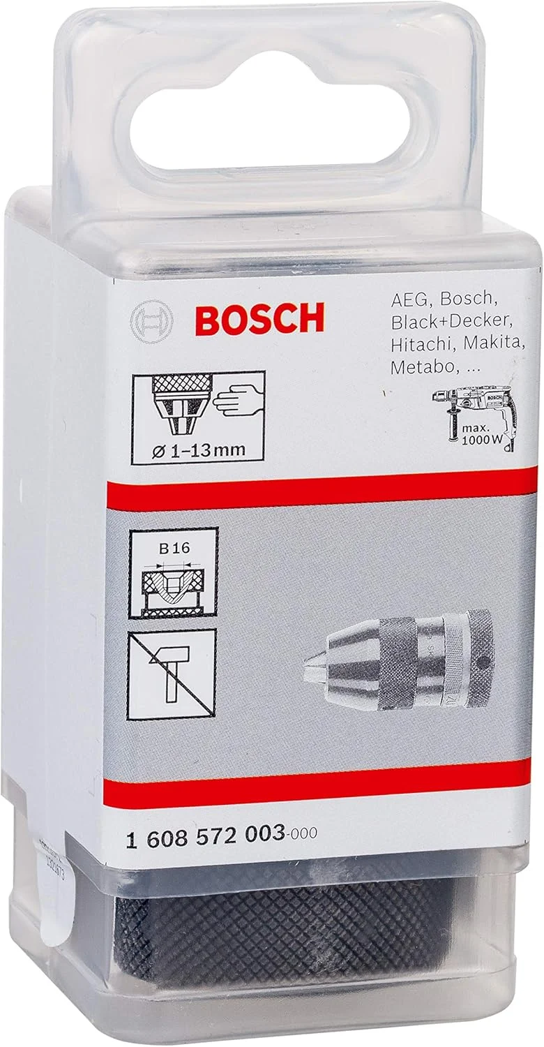 سه نظام اتوماتیک دریل بوش مدل 1608572003، 0 ولت، مشکی/نقره ای، 1-13 میلی متر سه نظام اتوماتیک دریل بوش مدل 1608572003، 0 ولت، مشکی/نقره ای، 1-13 میلی متر