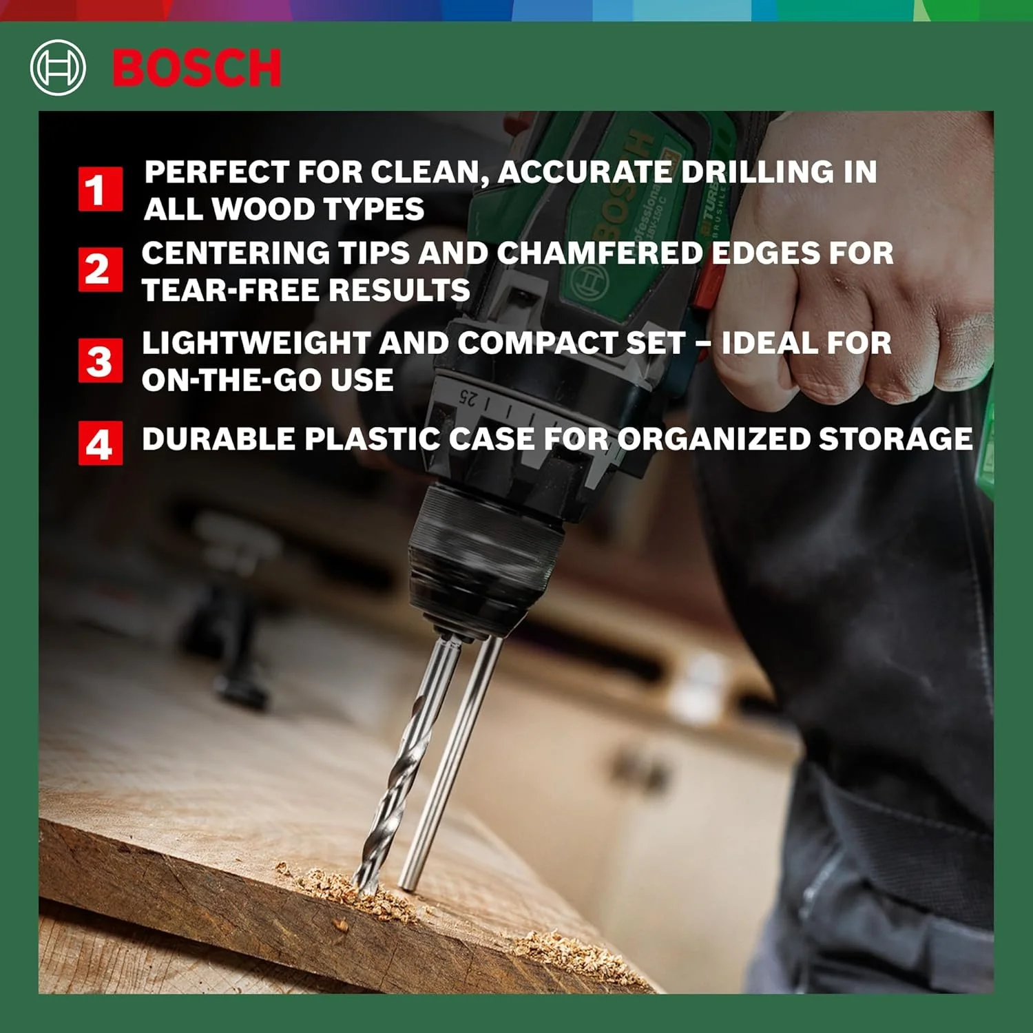 مجموعه 5 عددی مته چوب بوش، 2607019440 مجموعه 5 عددی مته چوب بوش، 2607019440