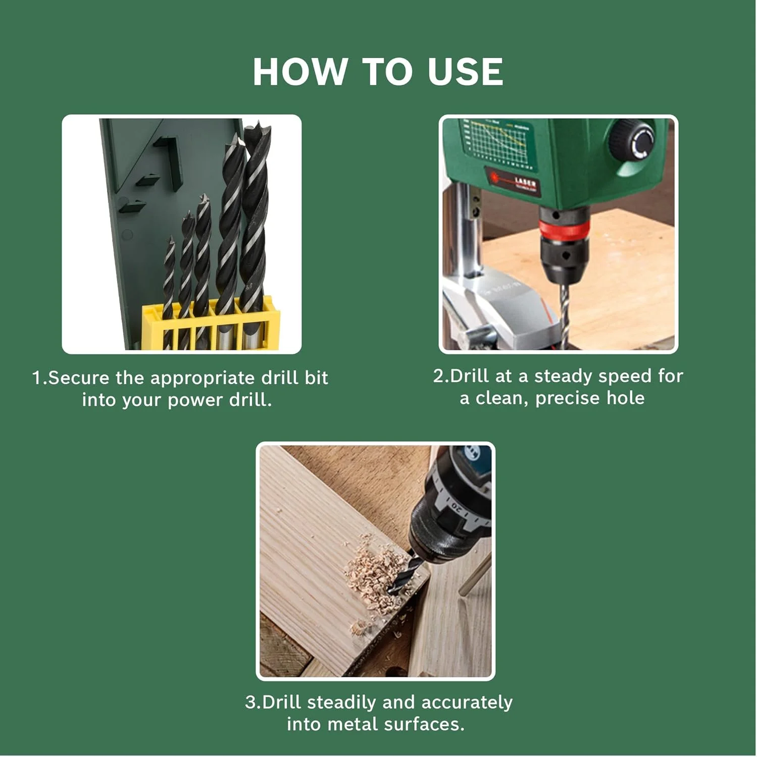 مجموعه 5 عددی مته چوب بوش، 2607019440 مجموعه 5 عددی مته چوب بوش، 2607019440