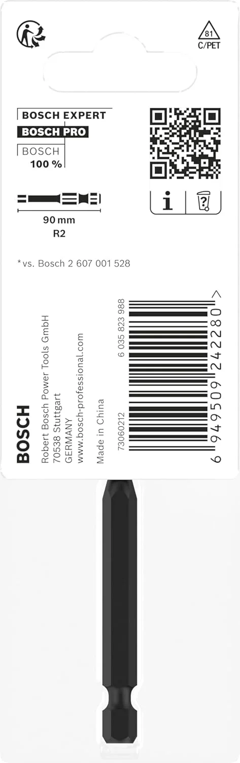 بیت رابرتسون ایمپکت بوش (160 x 50 میلی متر، لوازم جانبی حرفه ای پیچ گوشتی، پیچ گوشتی)