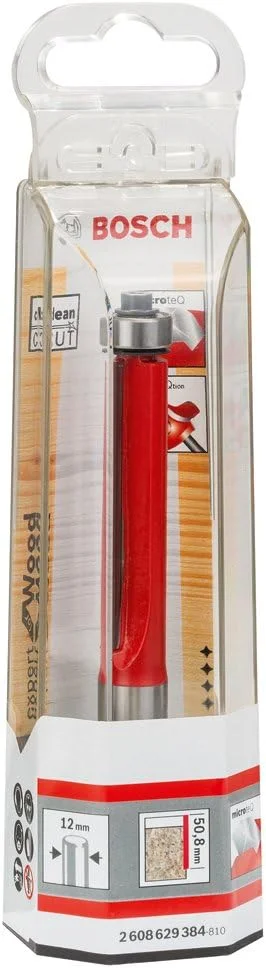 تیغ فرز پرداخت لبه بوش مدل 2608629384، تنگستن کاربید 12x12، 7x106 میلی متر، 0 ولت، نقره ای/قرمز