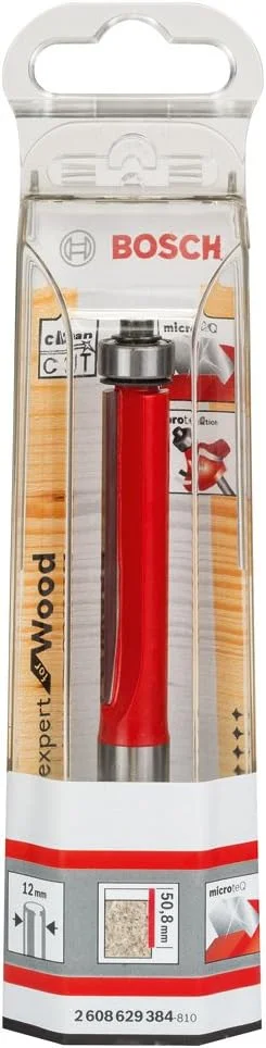 تیغ فرز پرداخت لبه بوش مدل 2608629384، تنگستن کاربید 12x12، 7x106 میلی متر، 0 ولت، نقره ای/قرمز