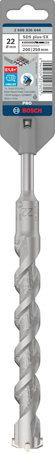 بوش درایو بیت SDS Plus-5X 22x200x250mm