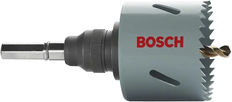 مته گردبر دو فلزی HSS بوش پروفشنال، مناسب برای آداپتور استاندارد (برای مواد مختلف، قطر 52 میلی متر، لوازم جانبی دریل چرخشی)