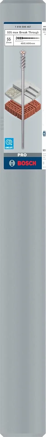 قلم نوک تیز بوش پروفشنال 1618596457 SDS-Max-9، نفوذی، 55x450x600 میلی متر