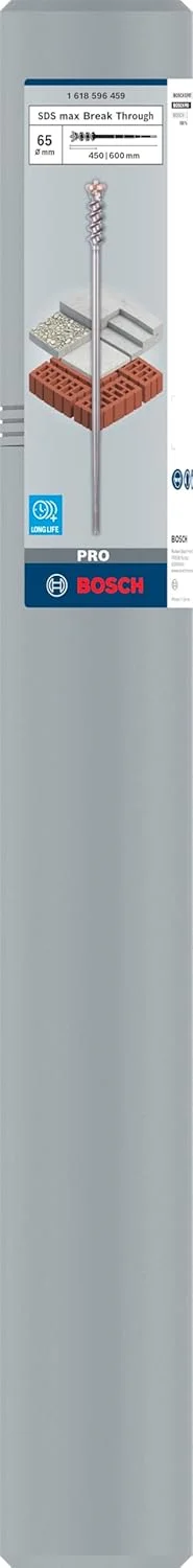 قلم نوک تیز SDS-Max-9 بوش پروفشنال، 65x450x600 میلی متر