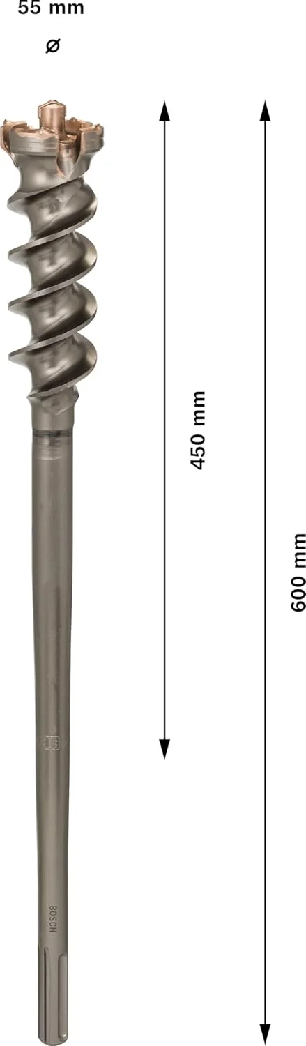 قلم نوک تیز بوش پروفشنال 1618596457 SDS-Max-9، نفوذی، 55x450x600 میلی متر