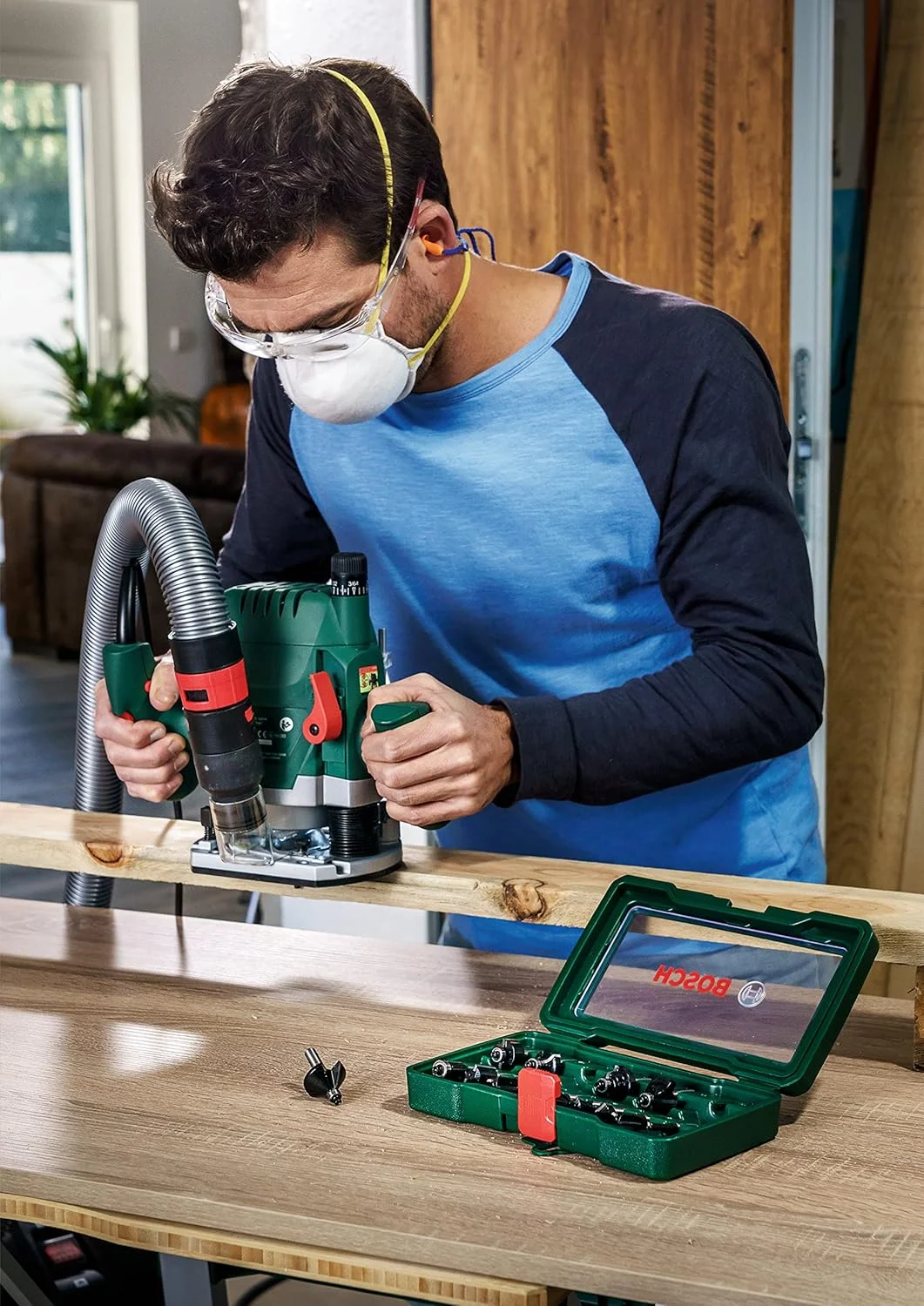 مجموعه فرز 15 عددی بوش DIY HM (شفت 1/4 اینچ)