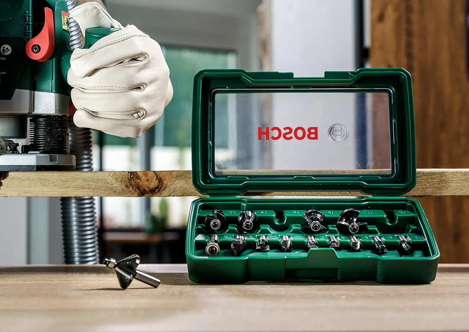 مجموعه فرز 15 عددی بوش DIY HM (شفت 1/4 اینچ)