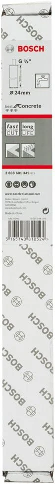مته الماسه کرگیری بتن بوش مدل 2608601349، 0 ولت، آبی، 24 × 300 میلی متر