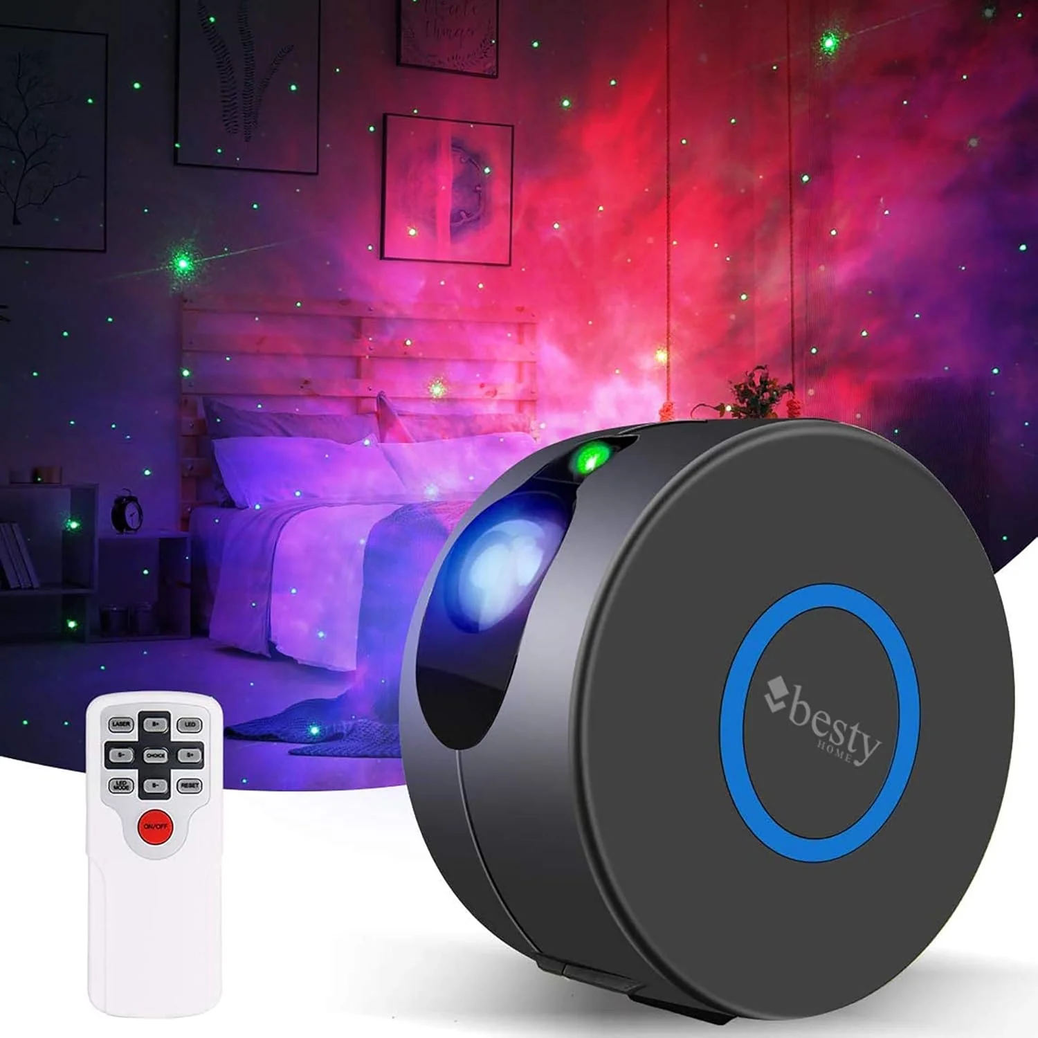 پروژکتور ستاره ای مدرن BESTY HOME، چراغ خواب LED، پروژکتور کهکشانی، چراغ های اتاق، پروژکتور نور ستاره، 7 جلوه نورپردازی، مناسب برای دکوراسیون اتاق خواب و مهمانی (مشکی) پروژکتور ستاره ای مدرن BESTY HOME، چراغ خواب LED، پروژکتور کهکشانی، چراغ های اتاق، پروژکتور نور ستاره، 7 جلوه نورپردازی، مناسب برای دکوراسیون اتاق خواب و مهمانی (مشکی)