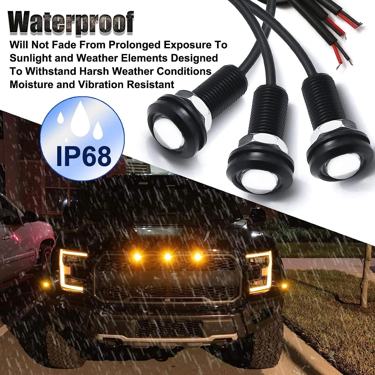 چراغ های LED جلو پنجره بولیوی، چراغ های تزئینی سپر جهانی 12 ولت با لنز پروژکتور، نصب پیچی، کیت چراغ نشانگر جلو پنجره سازگار با اتومبیل، قایق، وانت، کامیون، تریلر (کهربایی) چراغ های LED جلو پنجره بولیوی، چراغ های تزئینی سپر جهانی 12 ولت با لنز پروژکتور، نصب پیچی، کیت چراغ نشانگر جلو پنجره سازگار با اتومبیل، قایق، وانت، کامیون، تریلر (کهربایی)