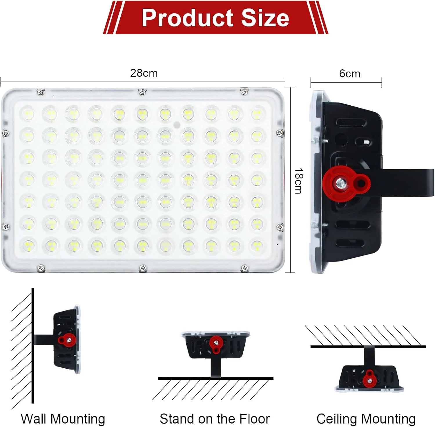 چراغ پروژکتور ال ای دی 200 وات CREASTAR، بسته 2 عددی، چراغ کار ال ای دی 20000 لومن 6500K نور سفید سرد، پروژکتور ضد آب IP66، چراغ امنیتی برای انبار، باغ، گاراژ، زمین ورزشی، حیاط چراغ پروژکتور ال ای دی 200 وات CREASTAR، بسته 2 عددی، چراغ کار ال ای دی 20000 لومن 6500K نور سفید سرد، پروژکتور ضد آب IP66، چراغ امنیتی برای انبار، باغ، گاراژ، زمین ورزشی، حیاط